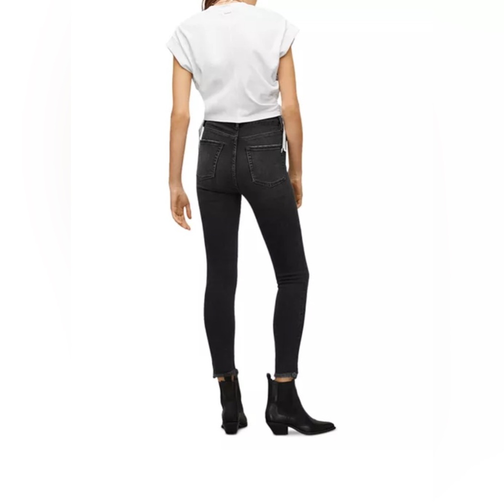 ALLSAINTS Kenzie Ultra High Skinny Jeans in Washed Black, size 29 - Picture 4 of 10